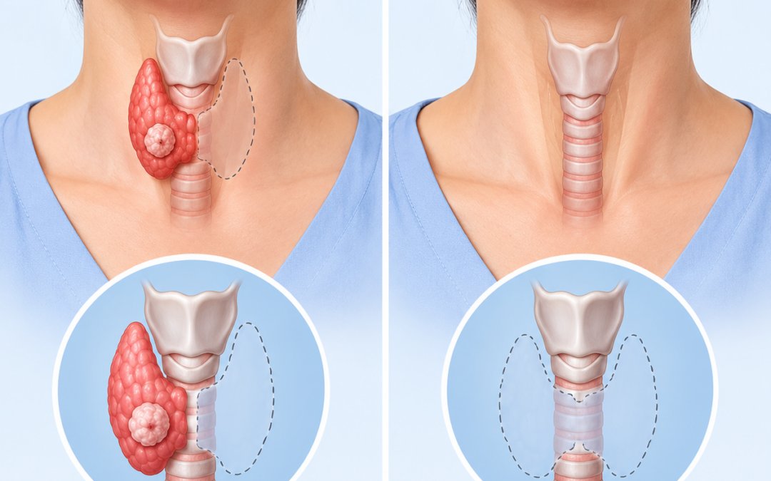 Hemithyroidectomy vs Total Thyroidectomy for Papillary Thyroid Cancer